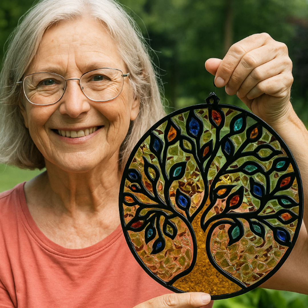Colorful Tree of Life Suncatcher Art Kit