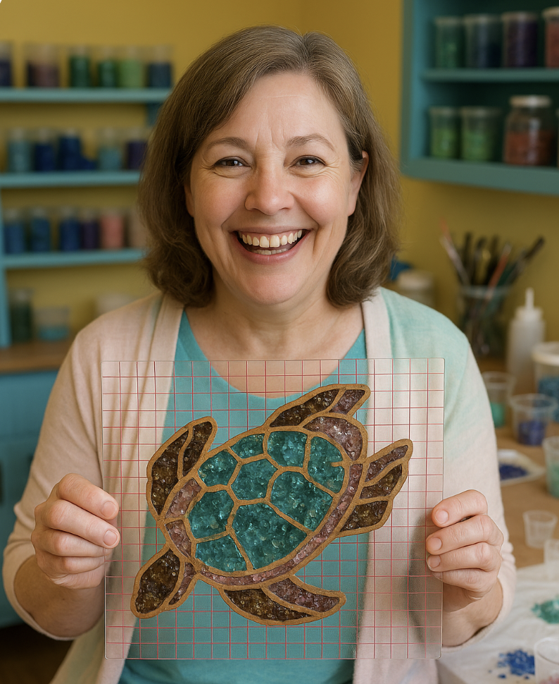 Copper Turtle Suncatcher Kit