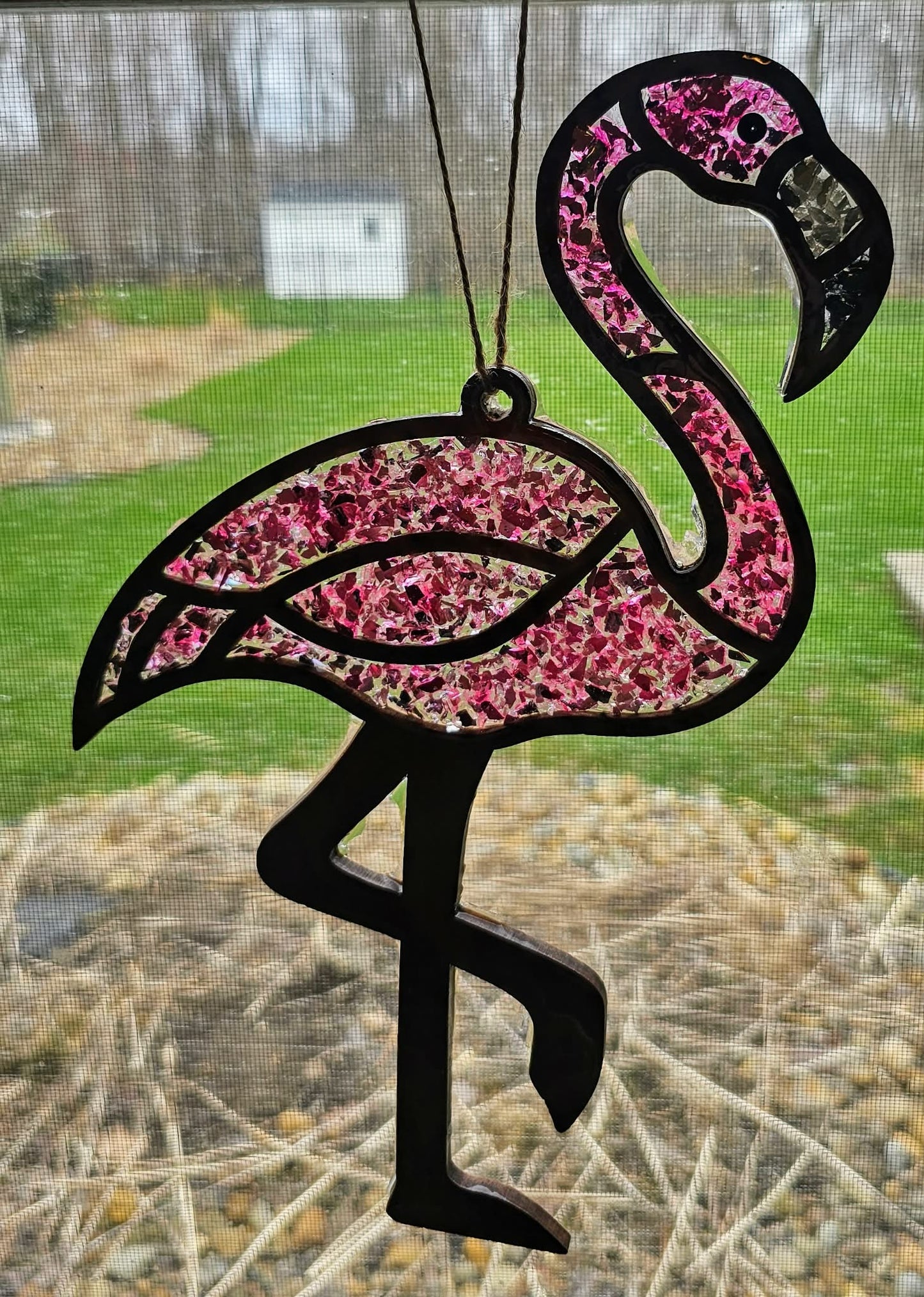 FLAMINGO Suncatcher Art KIt