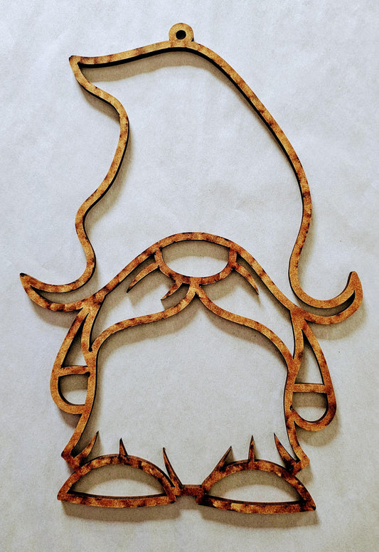 Gnome Wood Cut-Out Frame Only