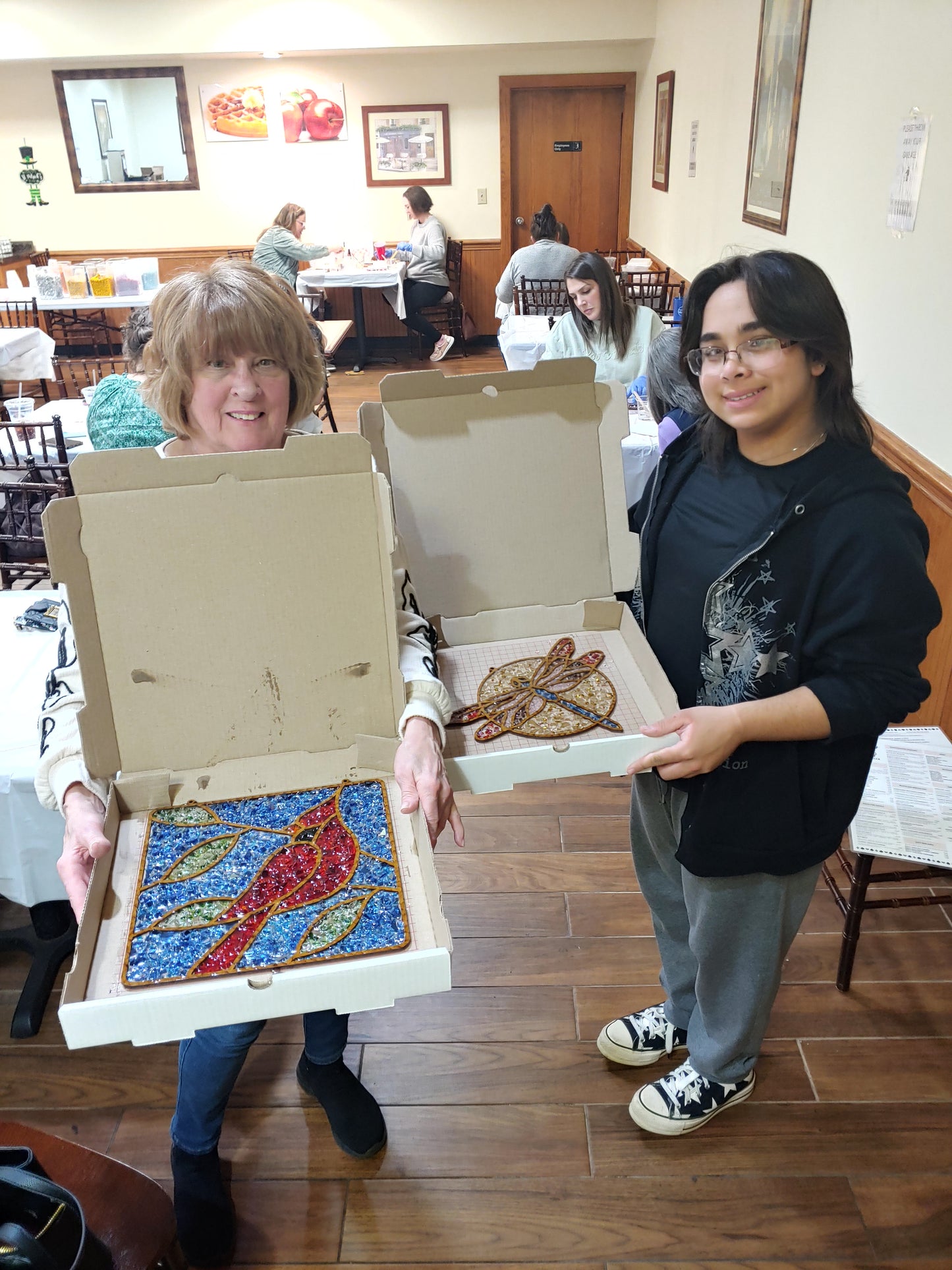 Gold Dragonfly Suncatcher Art Kit