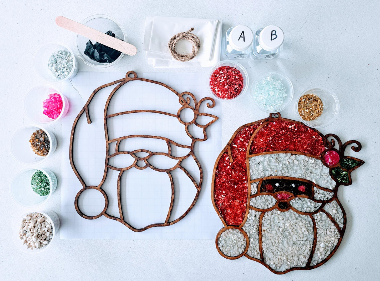 Santa Suncatcher Art Kit #2