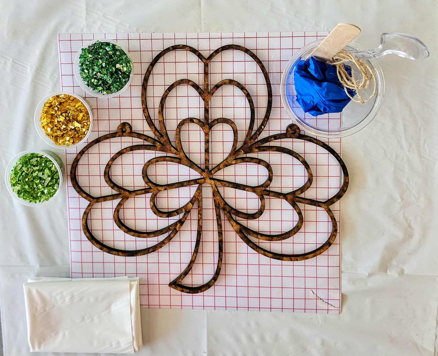 Shamrock Gold Suncatcher Art Kit