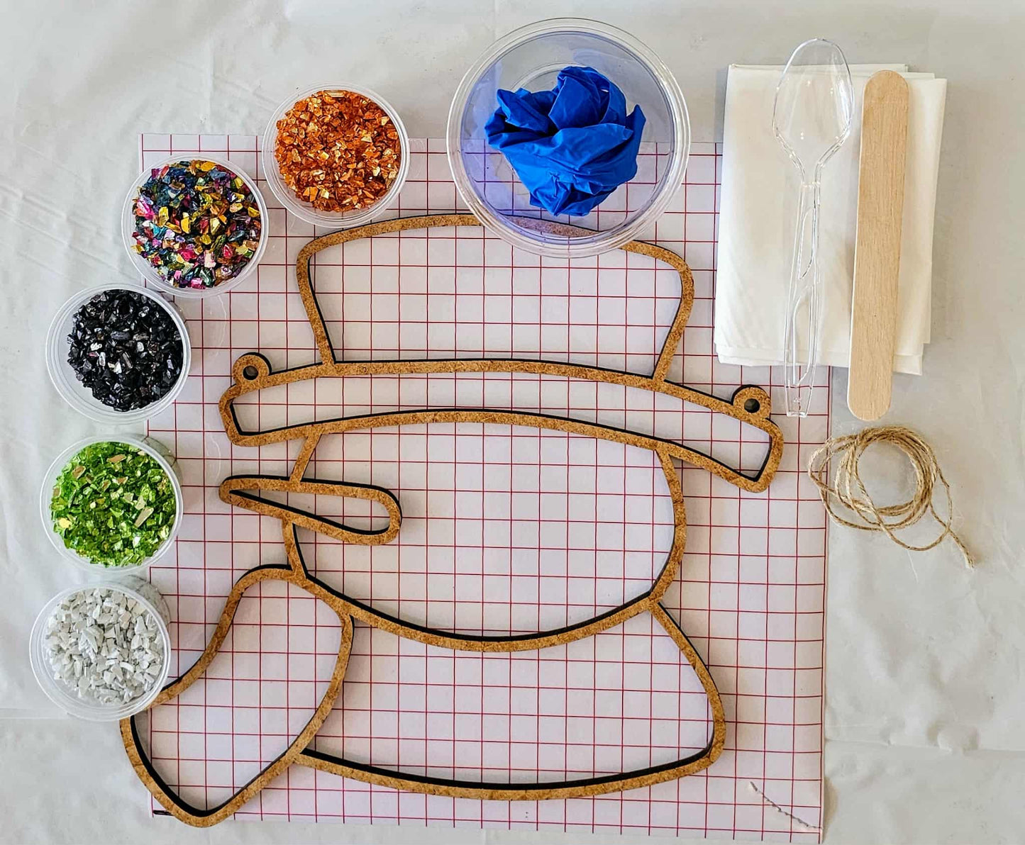 Confetti Snowman Suncatchern Art Kit