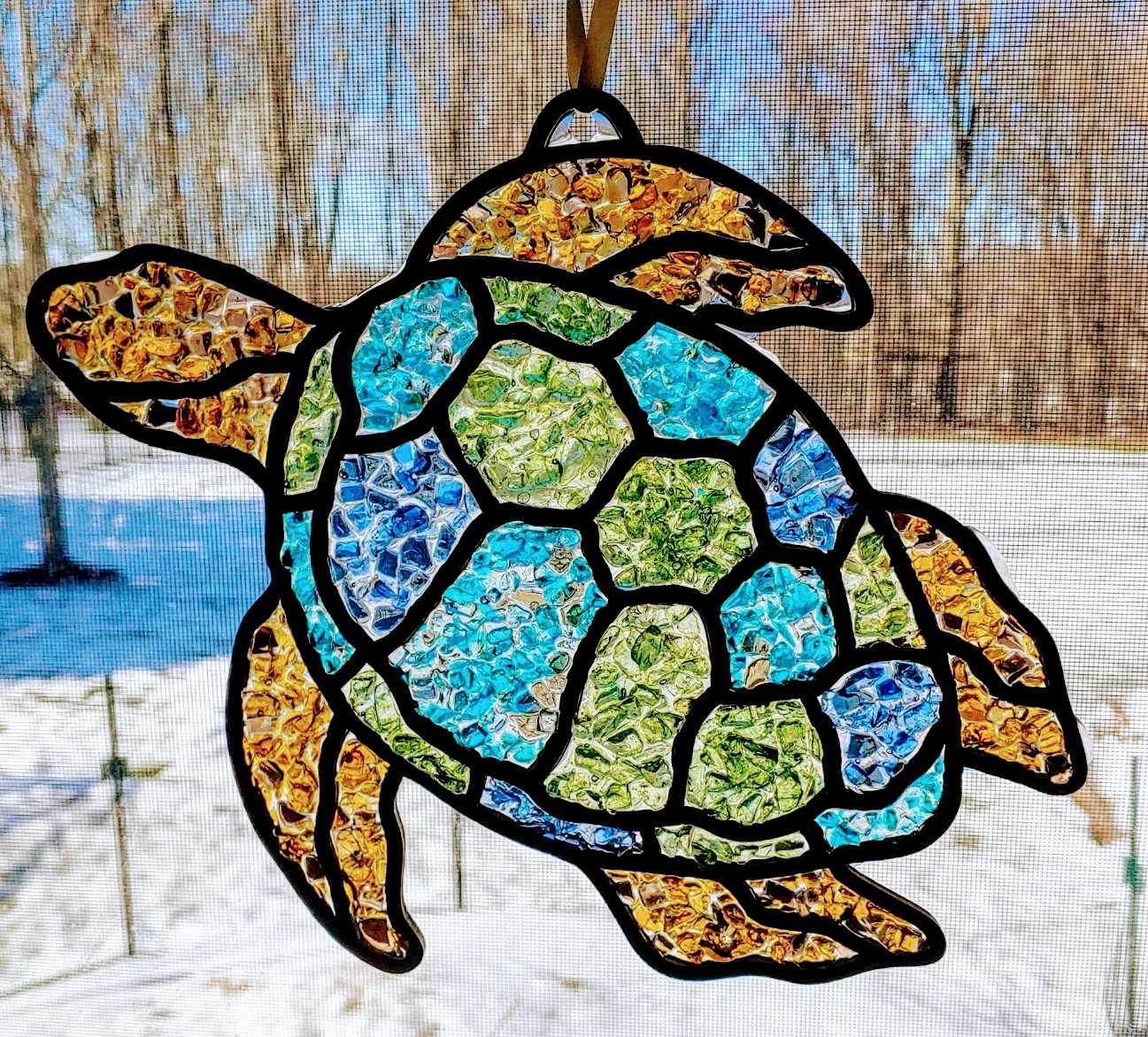 Copper Turtle Suncatcher Kit