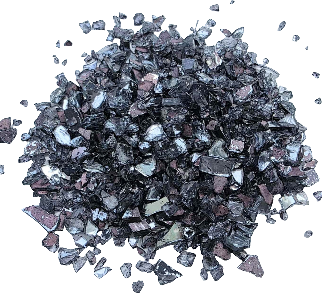 Black Crushed Stained Glass 16 oz.