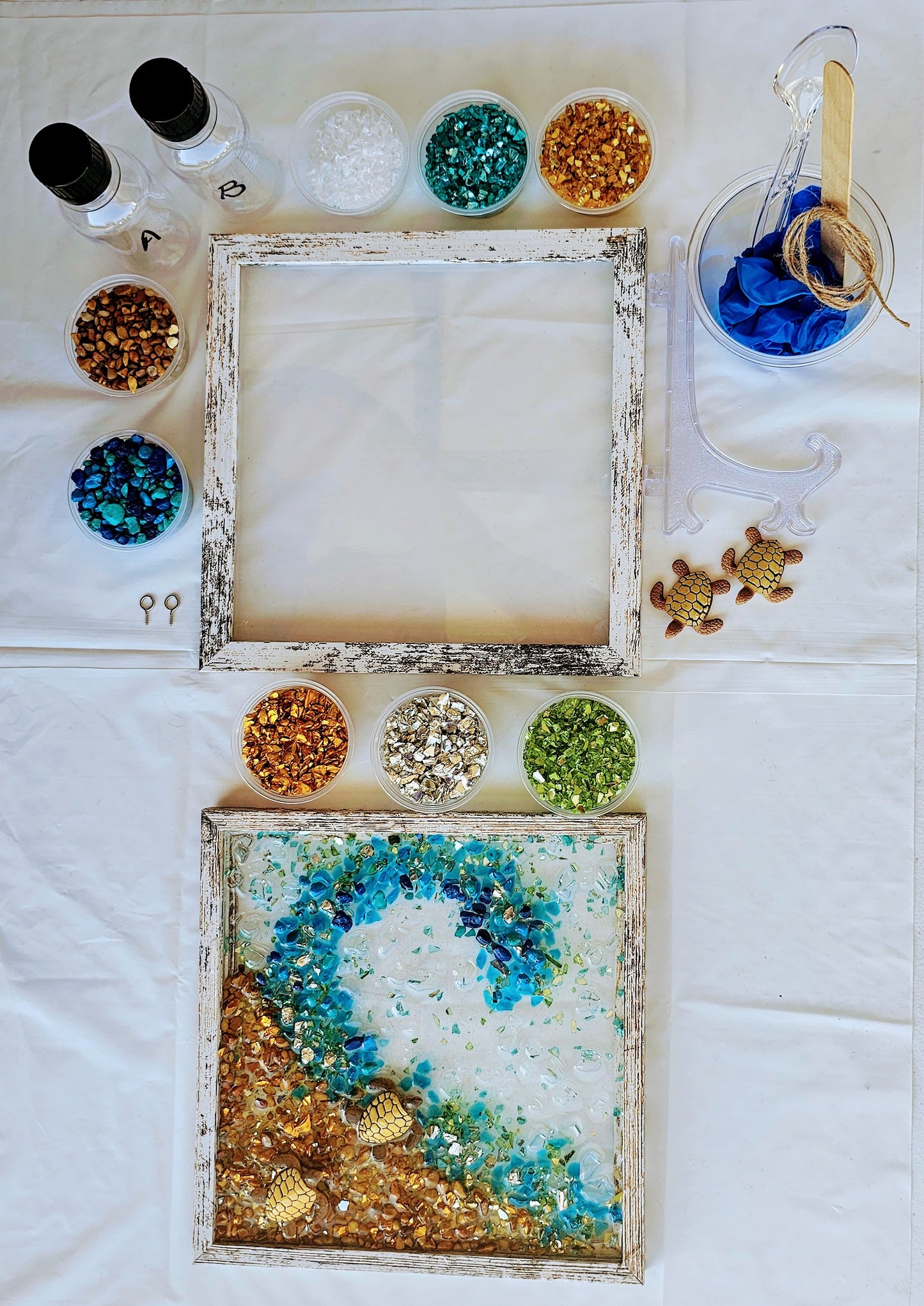 Turtles Picture Frame Kit "Wave Design"