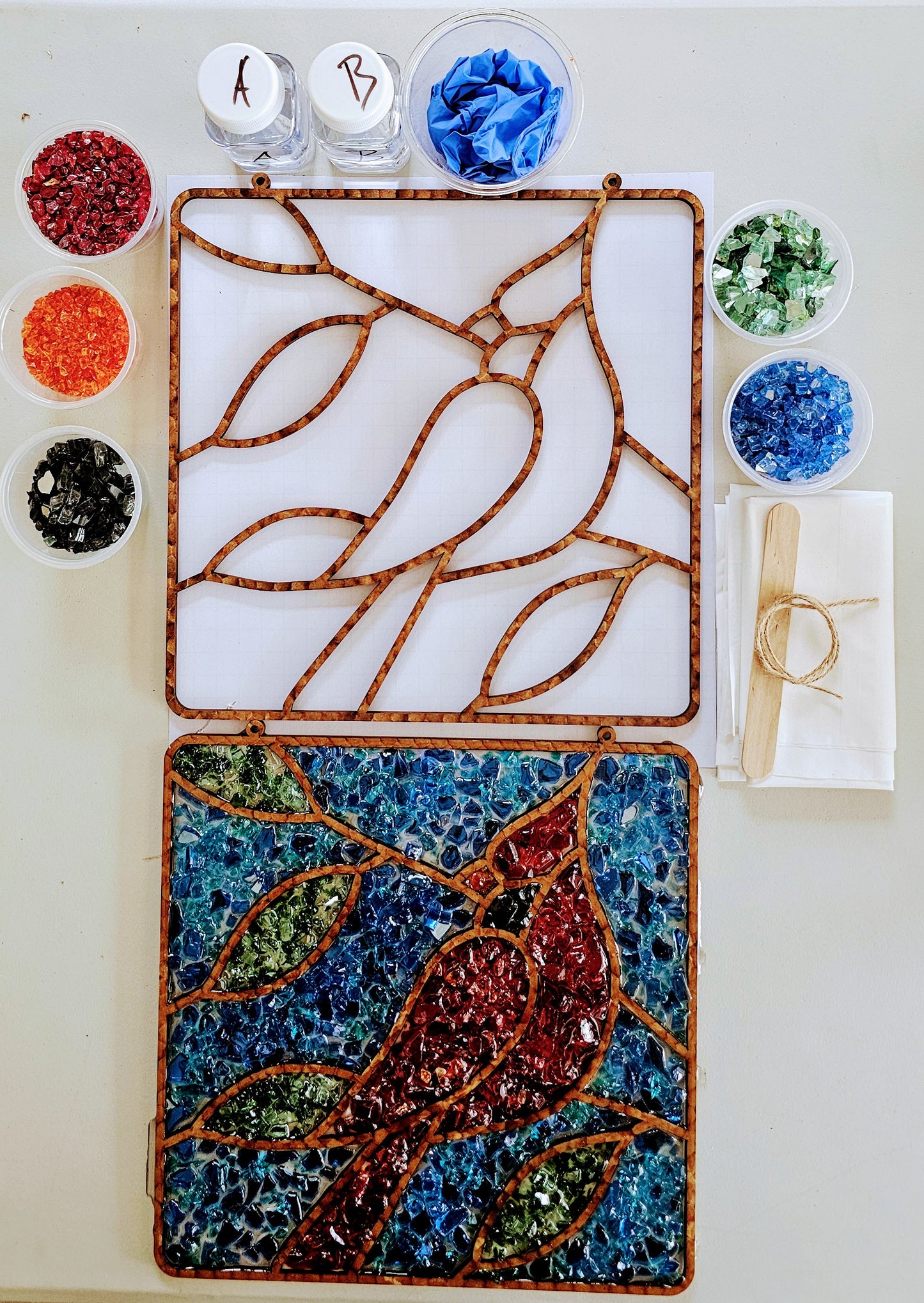 CARDINAL Suncatcher Art Kit