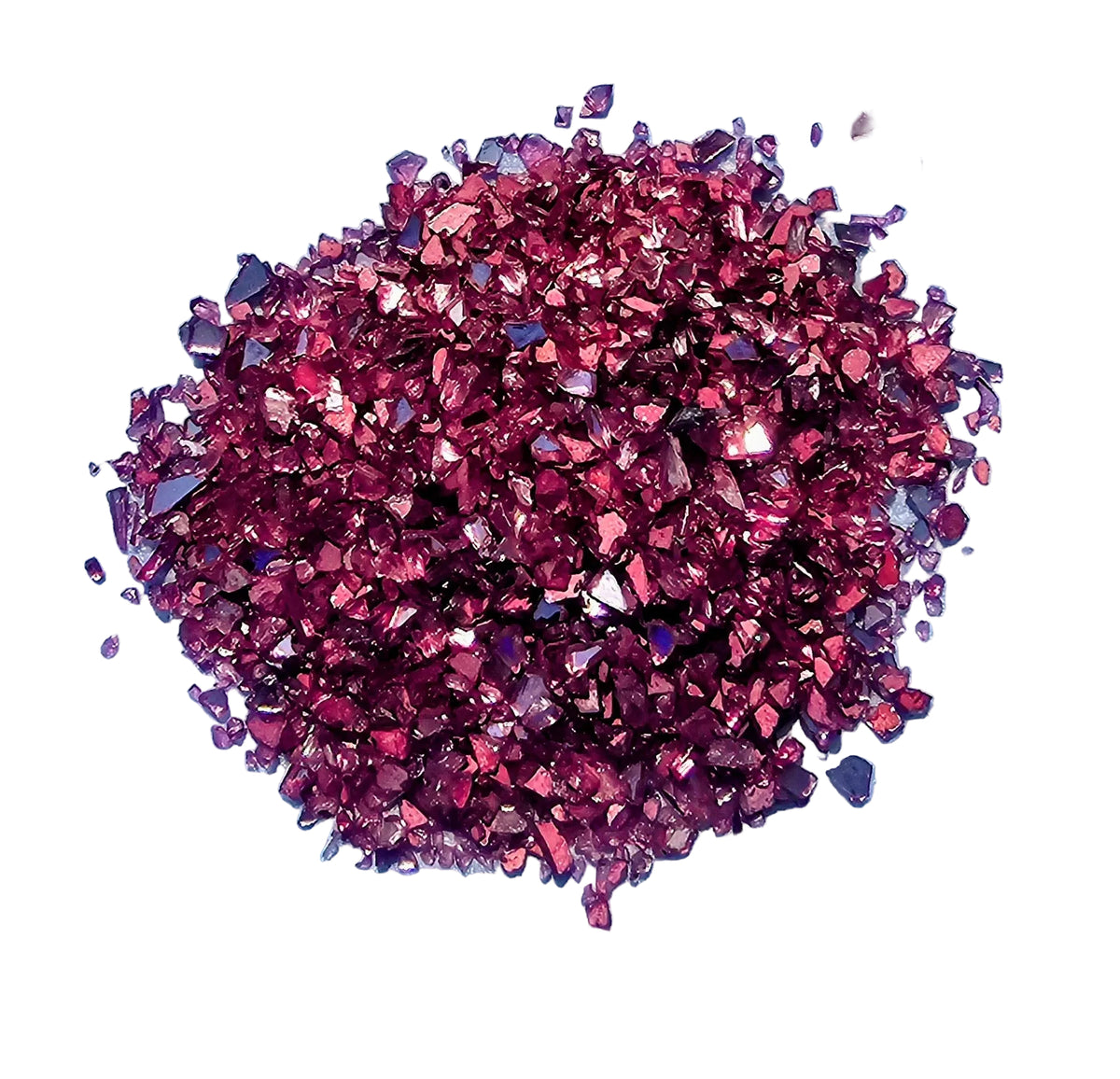 Wine Color Crushed Stained Glass 16 oz