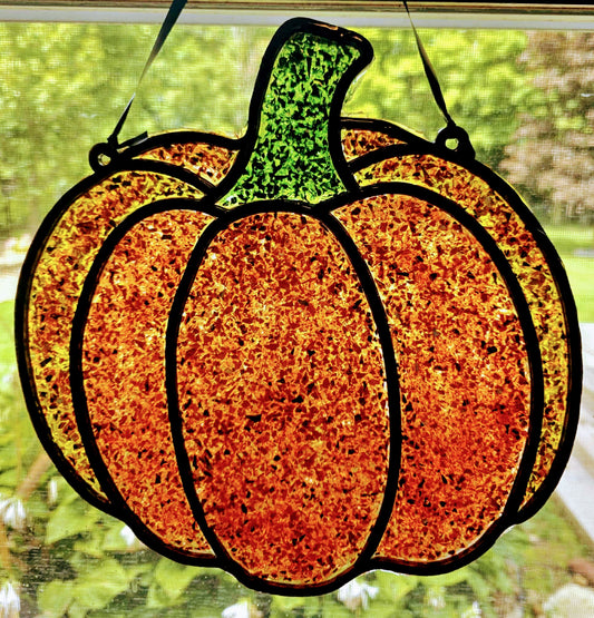 Orange Pumpkin Suncatcher Art Kit