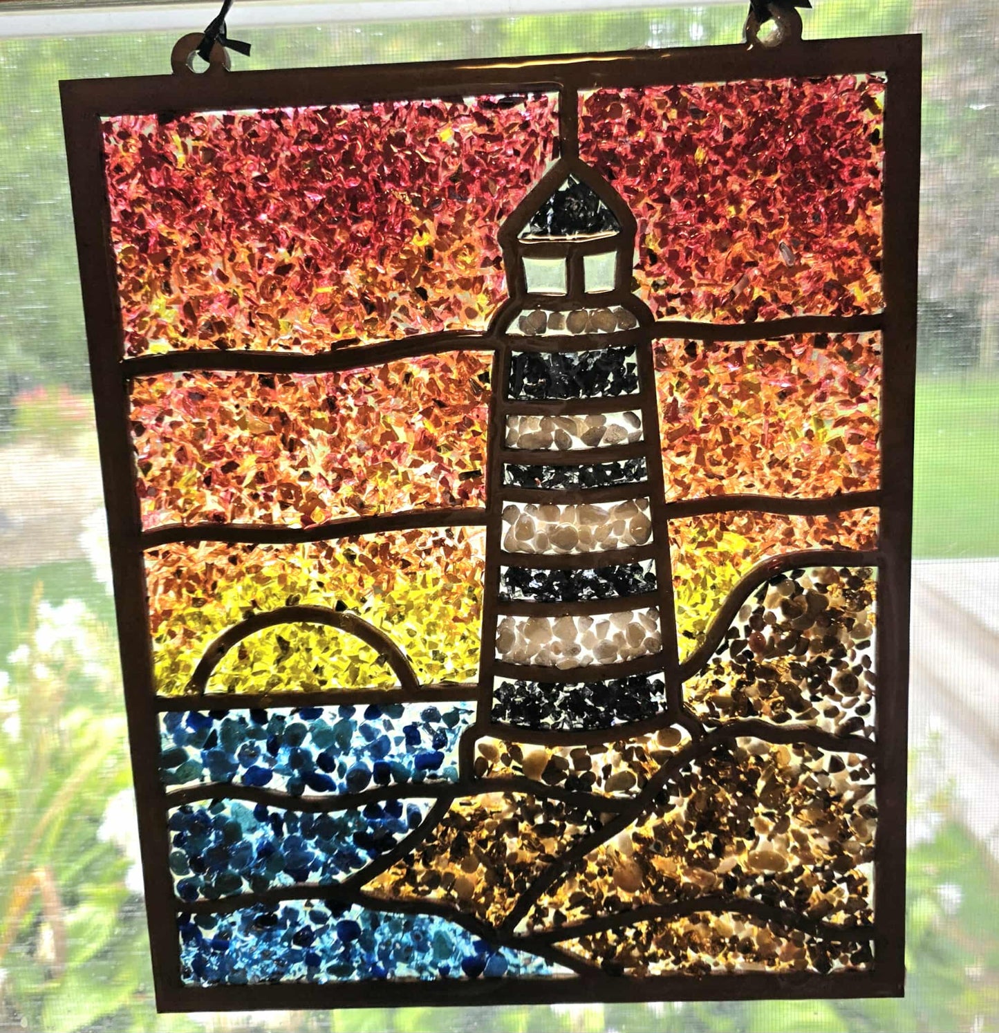 Lighthouse (Black & White) Suncatcher Art Kit