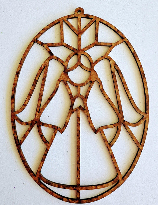 Angel Wood Cut-Out Frame Only