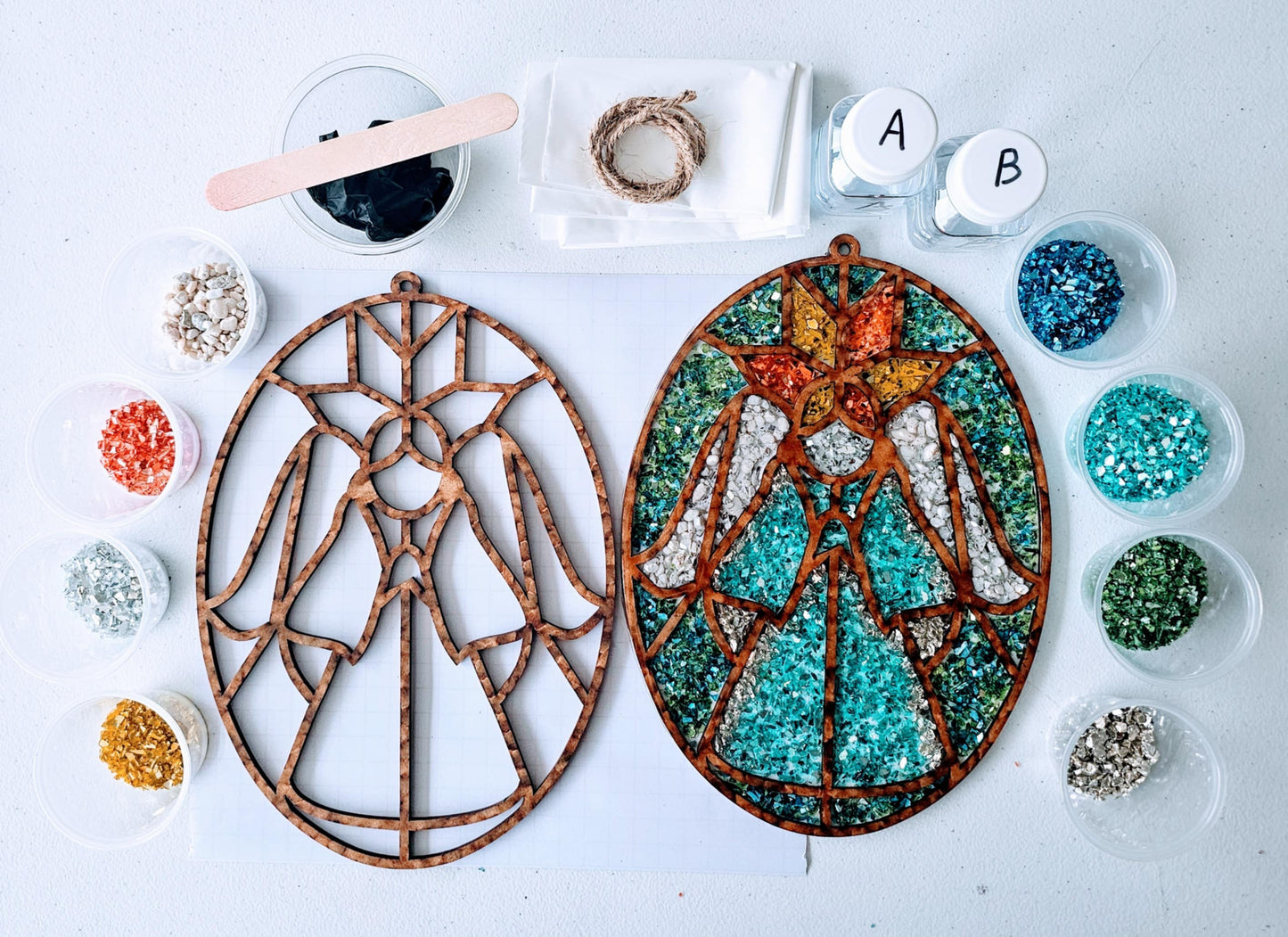 Blue Angel Suncatcher Art Kit