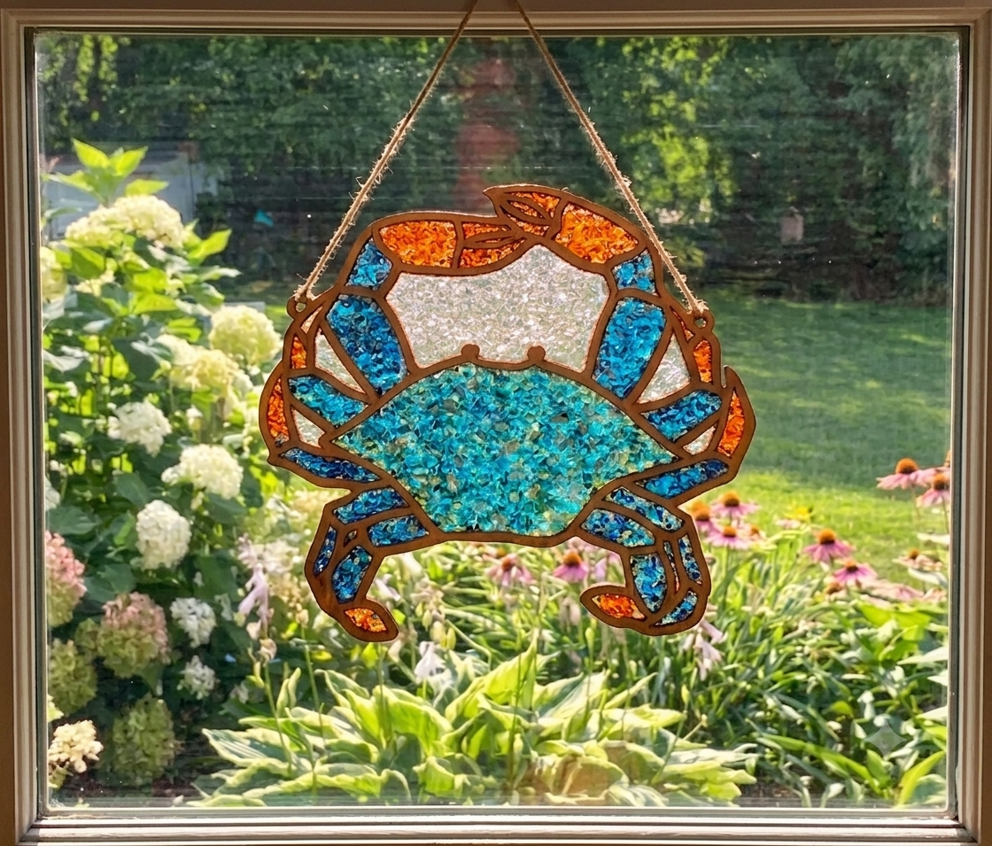 Blue Crab Suncatcher Art Kit