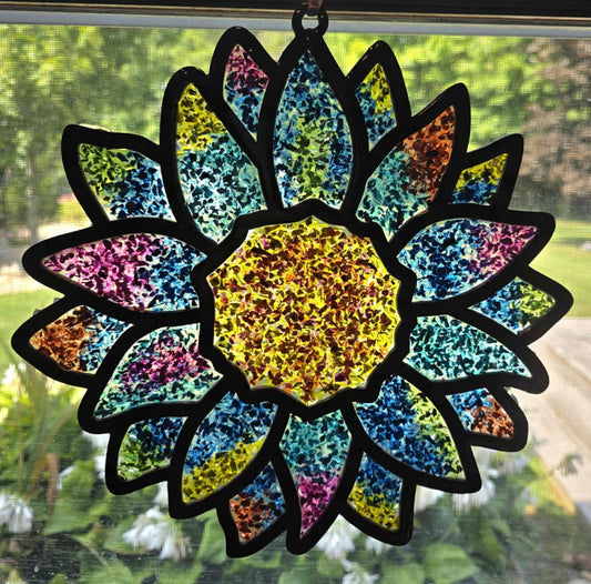 Colorful Sunflower Suncatcher Art Kit