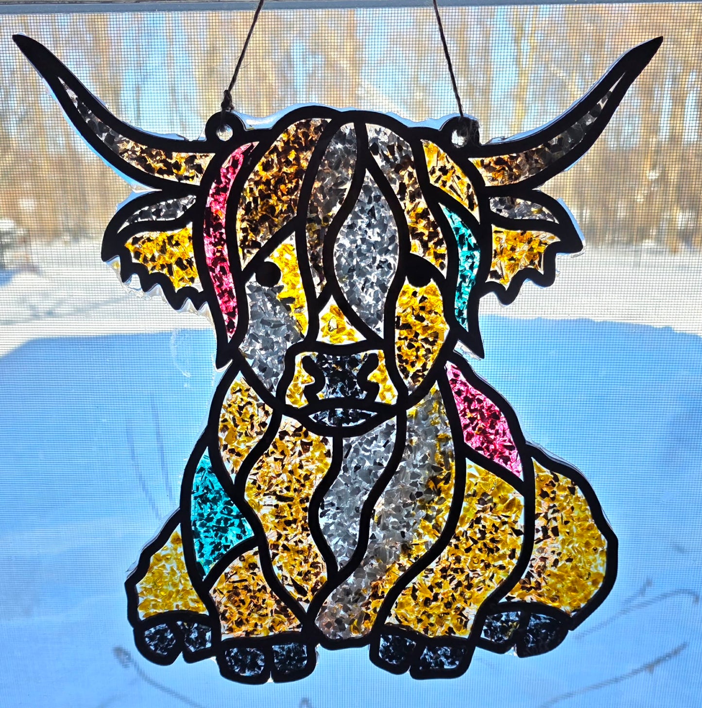 Highland Cow Suncatcher Kit