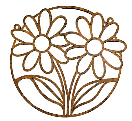 Daisies Wood Cut-Out Frame Only