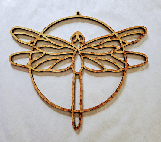 Dragonfly Wood Cut-Out Frame Only