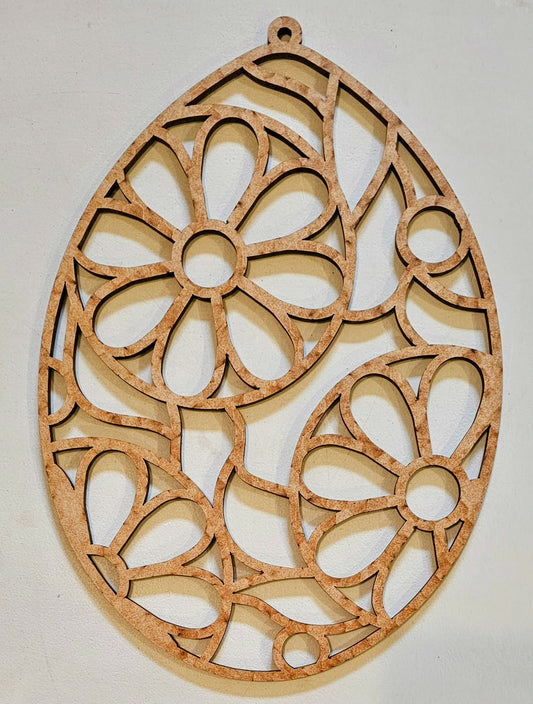 Easter Egg Wood Cut-Out Frame Only