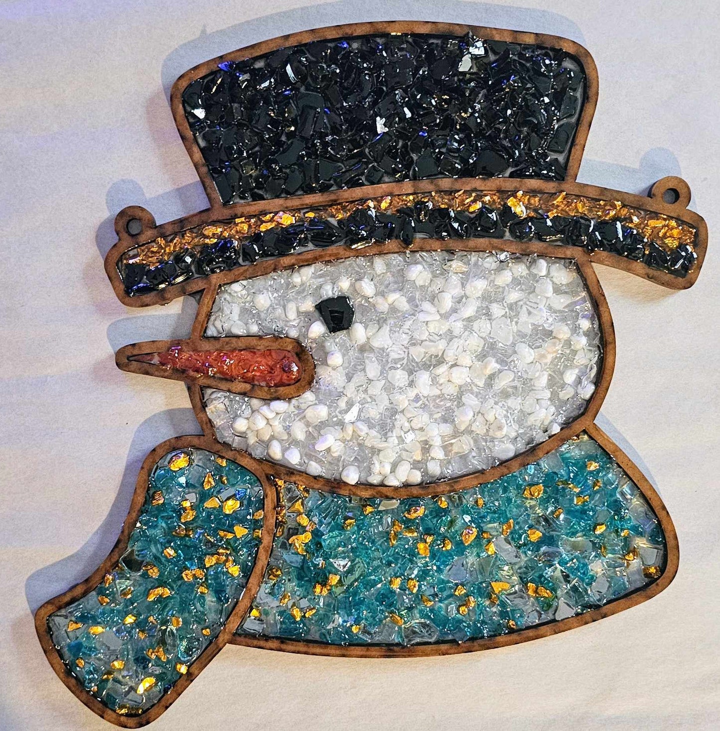 WINTER SNOWMAN Suncatcher Art Kit