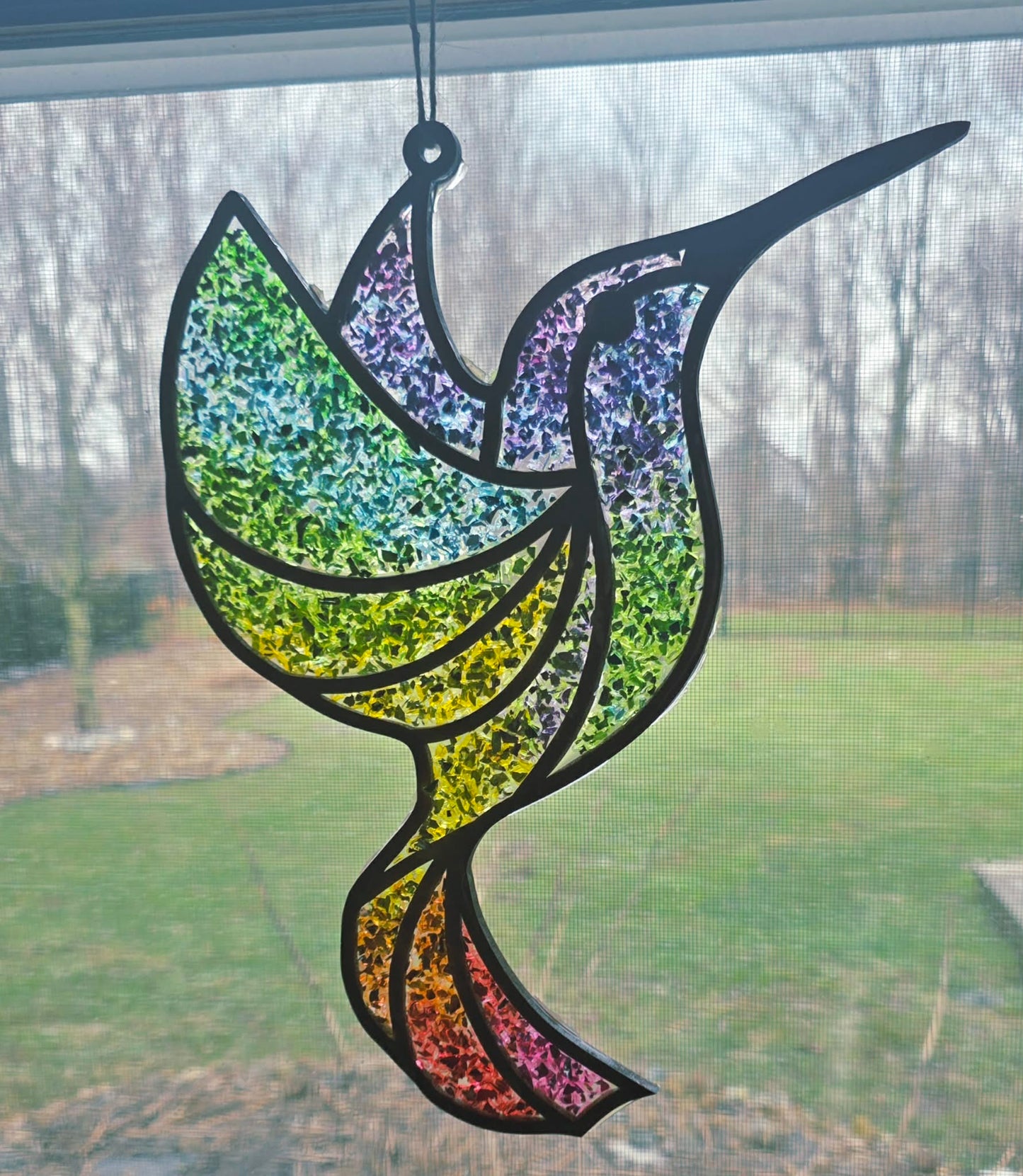 Pastel Hummingbird Suncatcher Art Kit