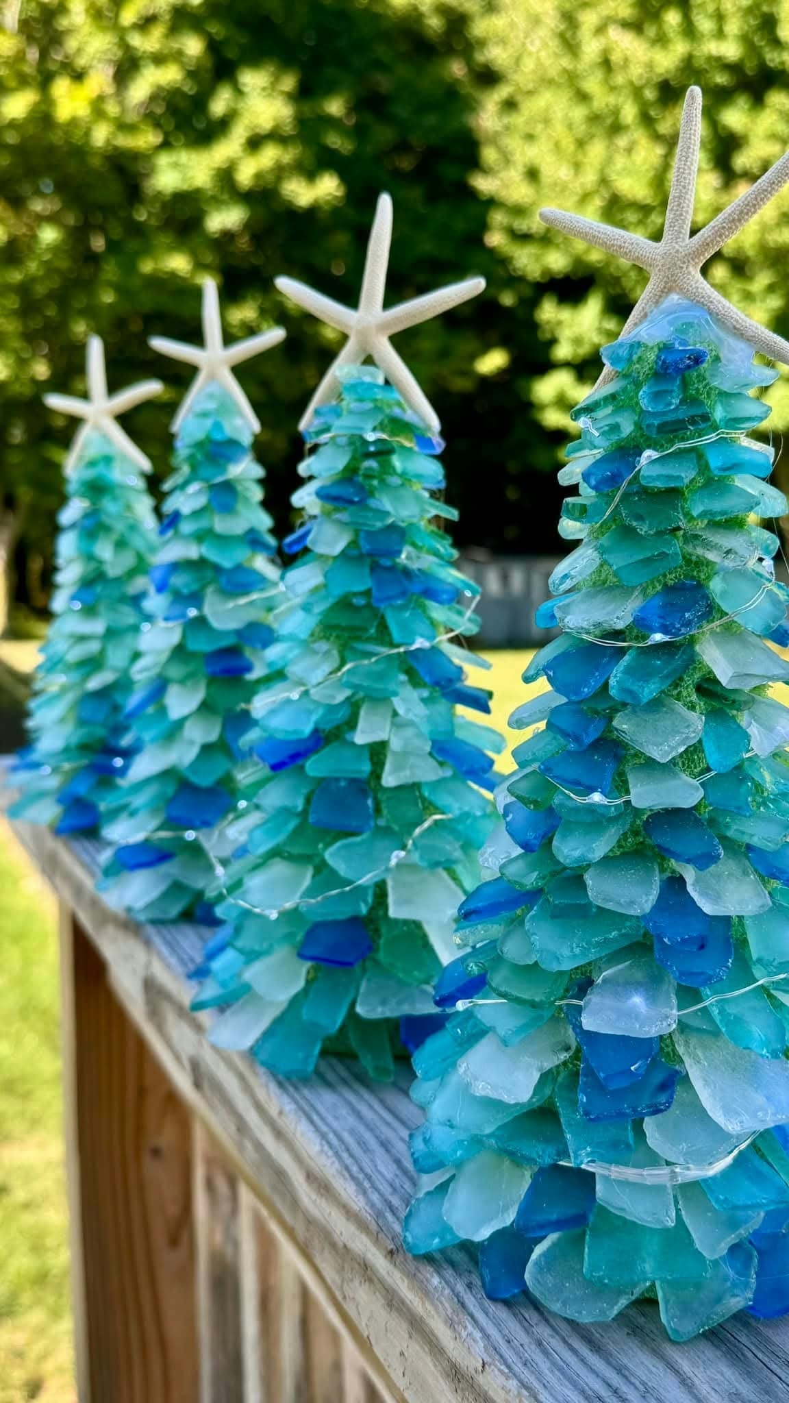 Faux Sea Glass Tree Chubby Starfish Kit