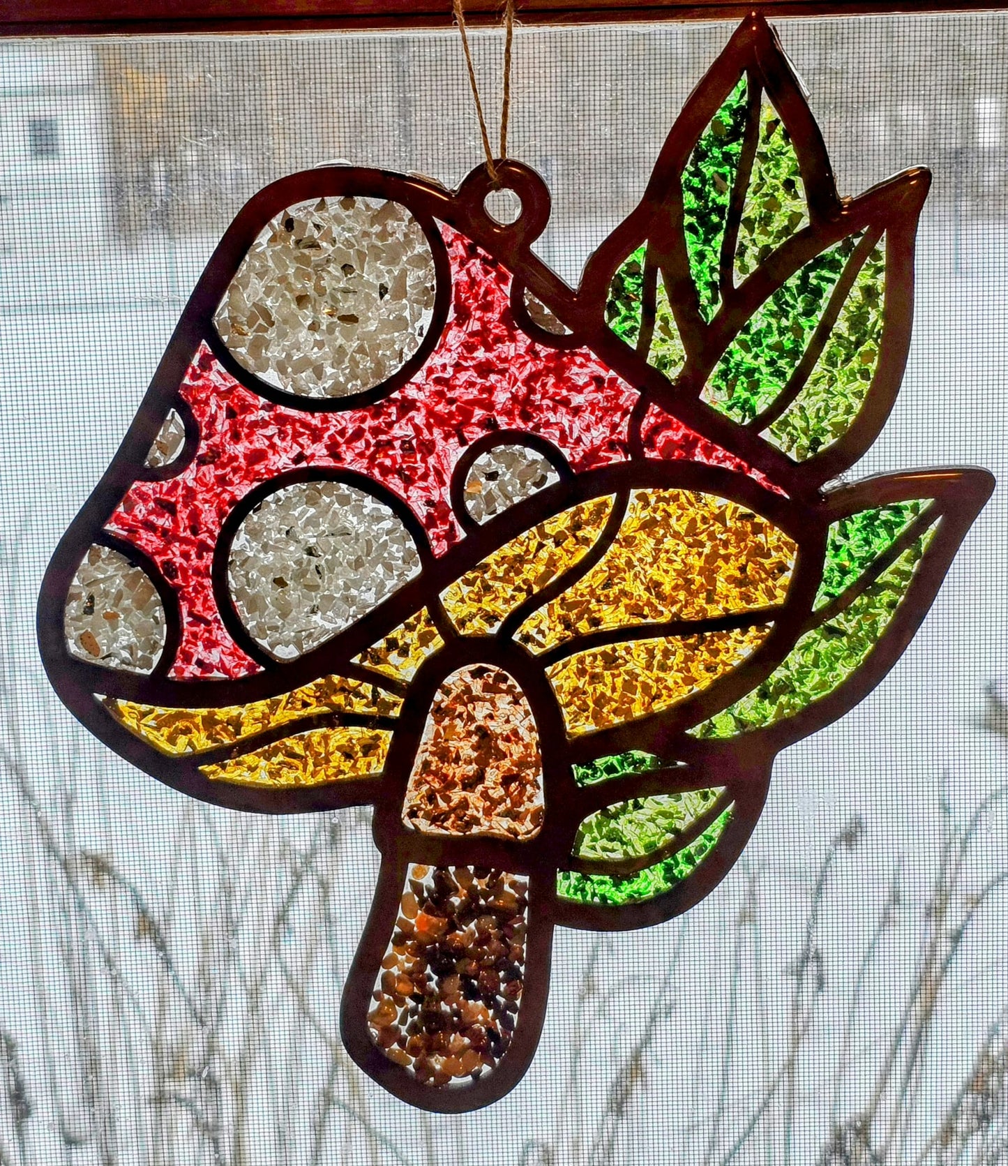 Mushroom Suncatcher Art Kit