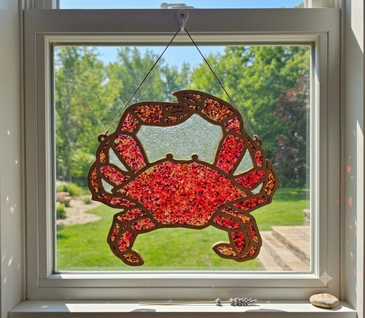 Red Crab Suncatcher Art Kit