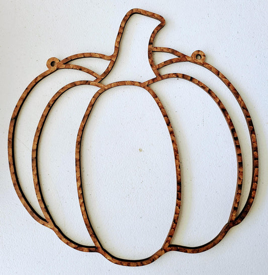 Pumpkin Wood Cut-Out Frame Only
