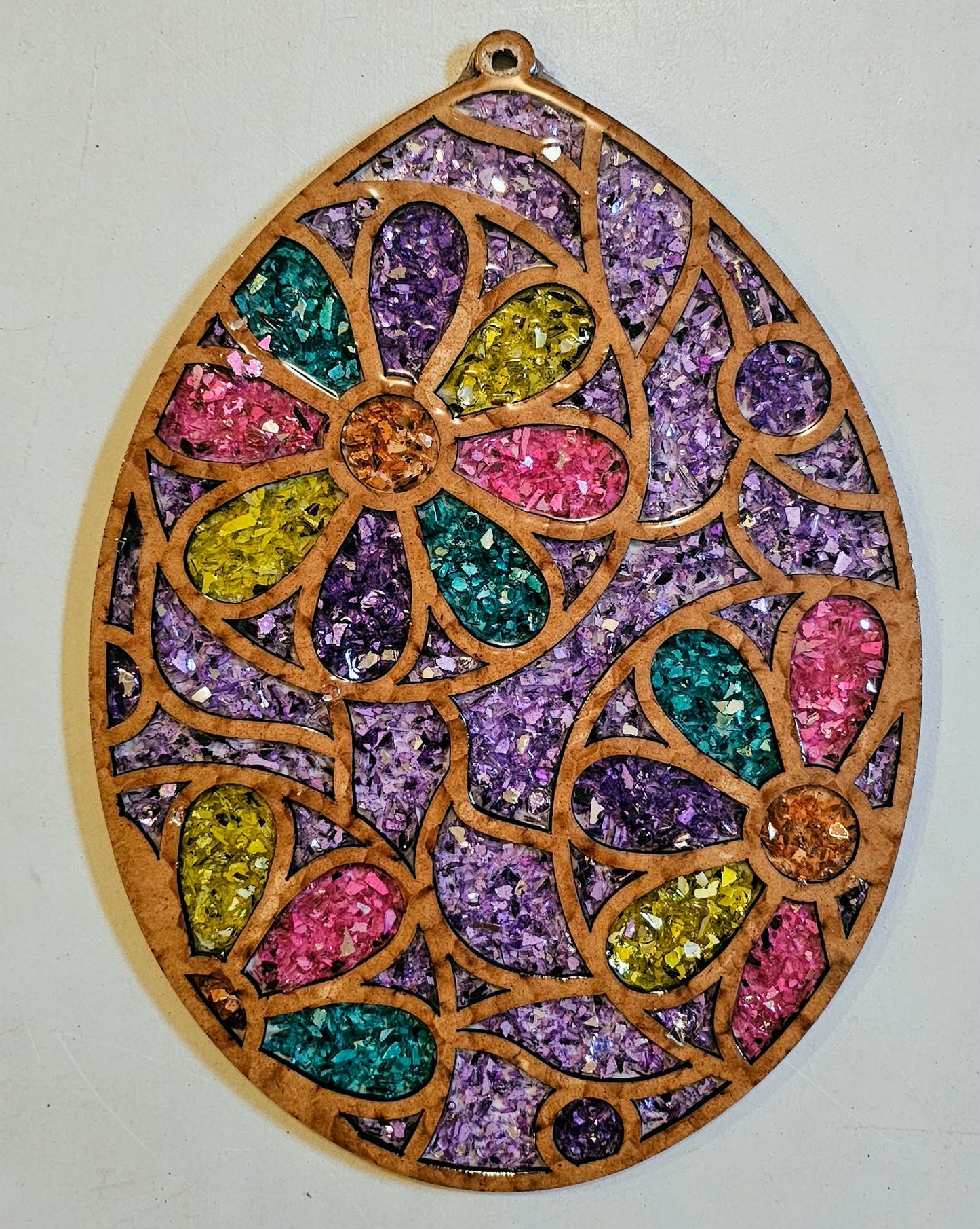 Easter Egg Purple Suncatcher Art Kit