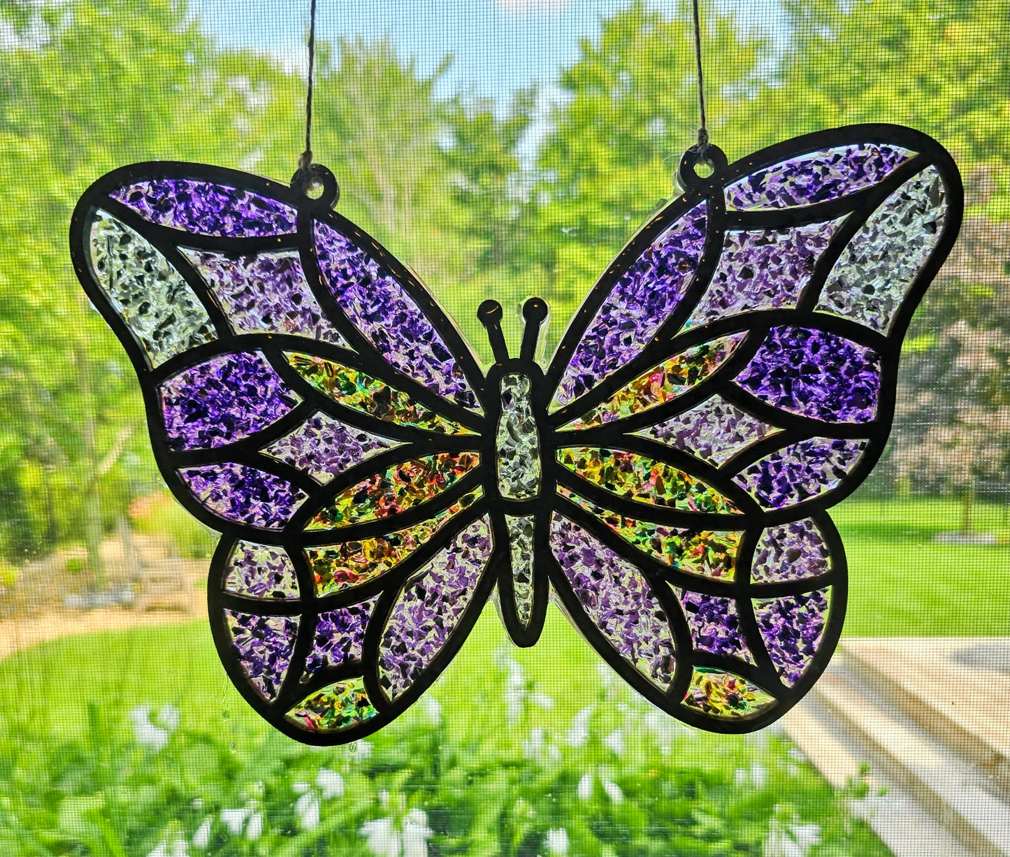 Purple Butterfly Suncatcher Kit