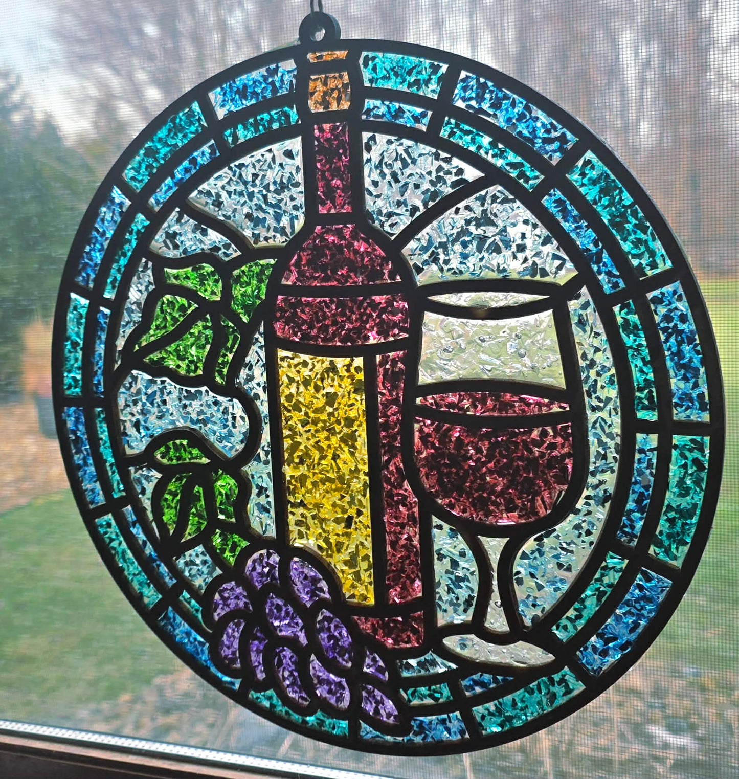 Red Wine Suncatcher Art Kit