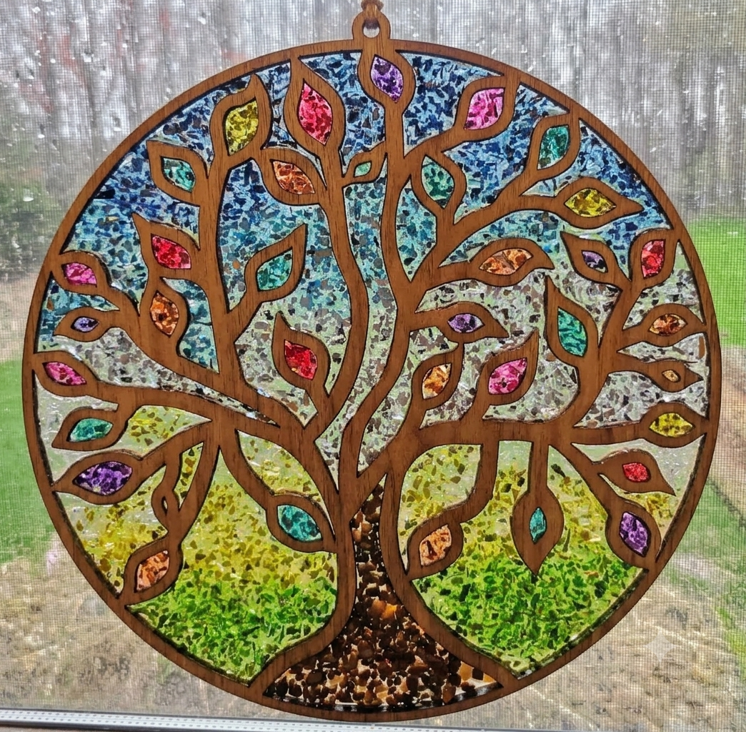 Spring Tree of Life Suncatcher Art Kit
