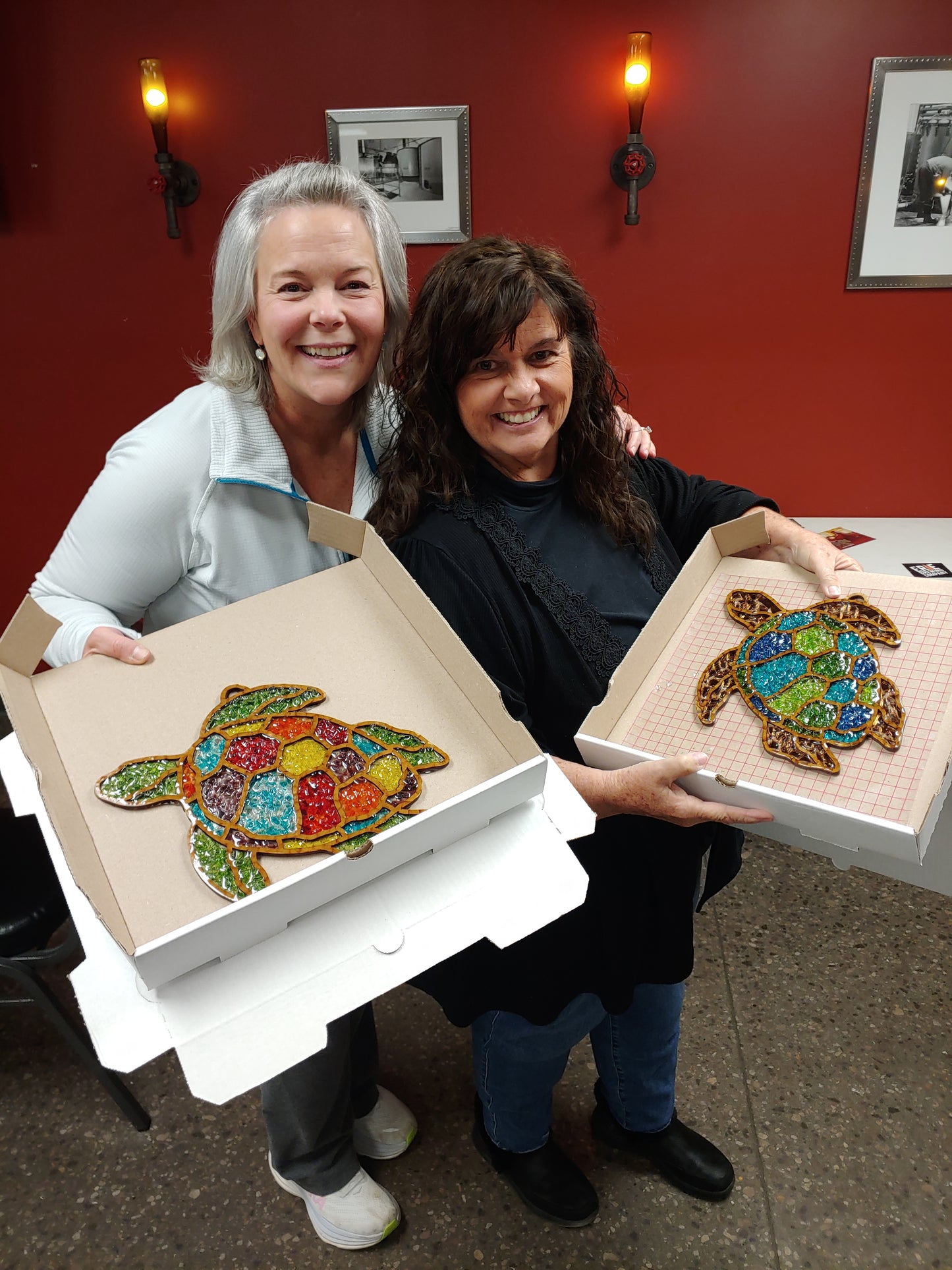 Green Turtle Suncatcher Art Kit