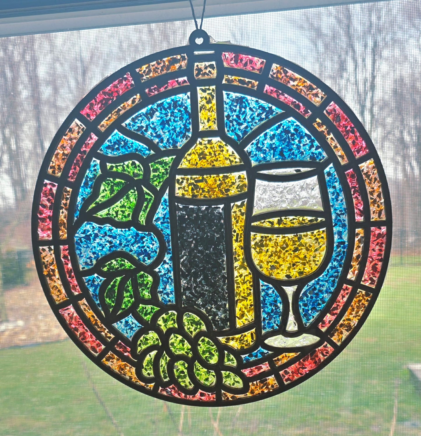 White Wine Suncatcher Art Kit