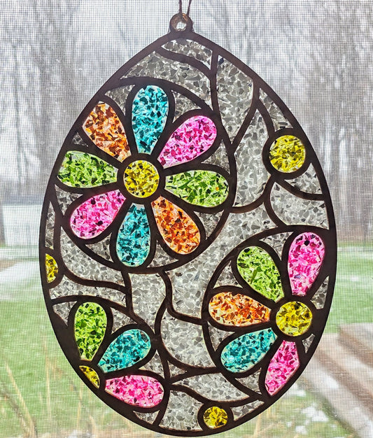 Easter Egg White Suncatcher Art Kit