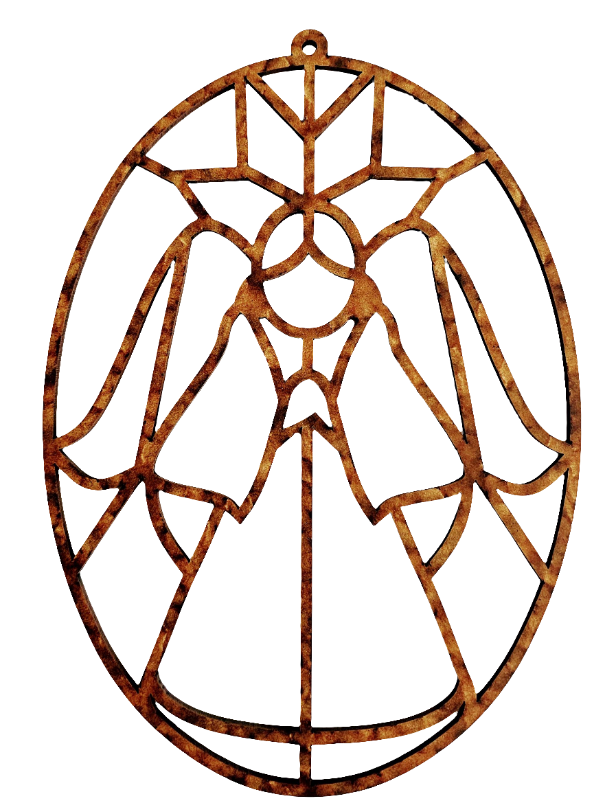 Angel Wood Cut-Out Frame Only