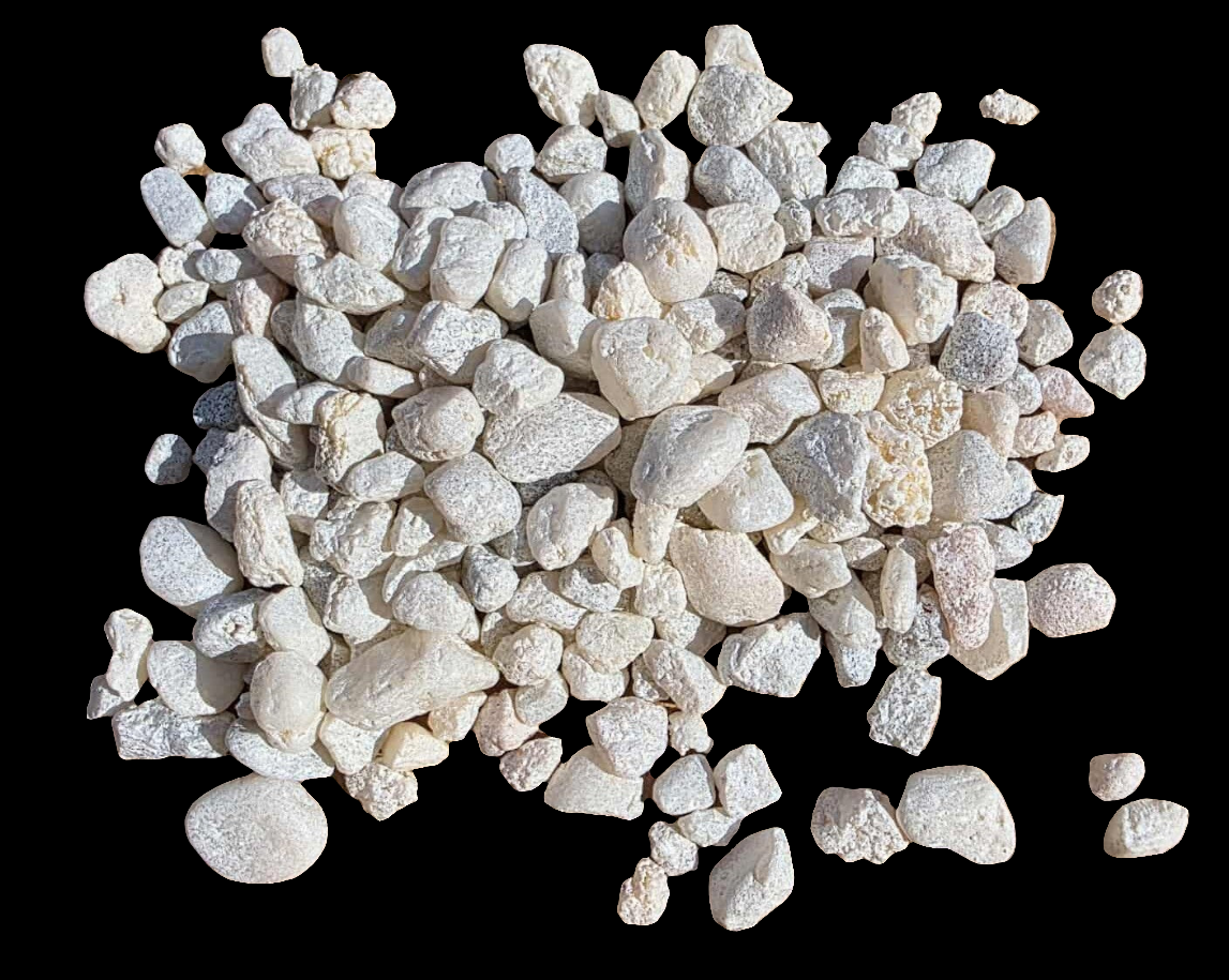 Small White/Light Grey Pebbles 8 oz – Erie Crushed Glass & Resin Art Kits