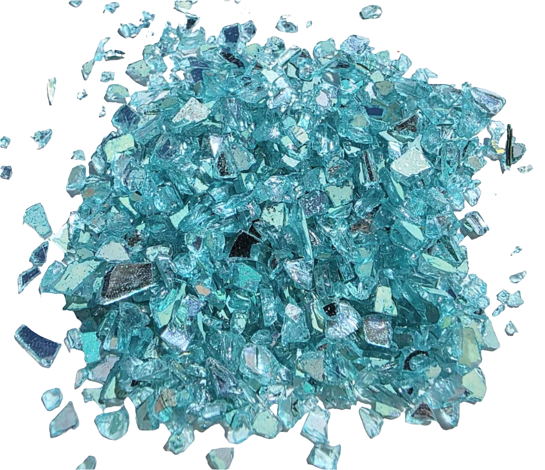 Teal Crushed Stained Glass 8 oz.