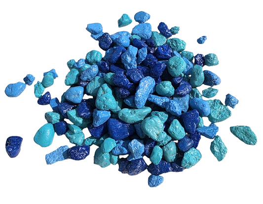 Small Mix Dark/Light Blue Pebbles 16 oz