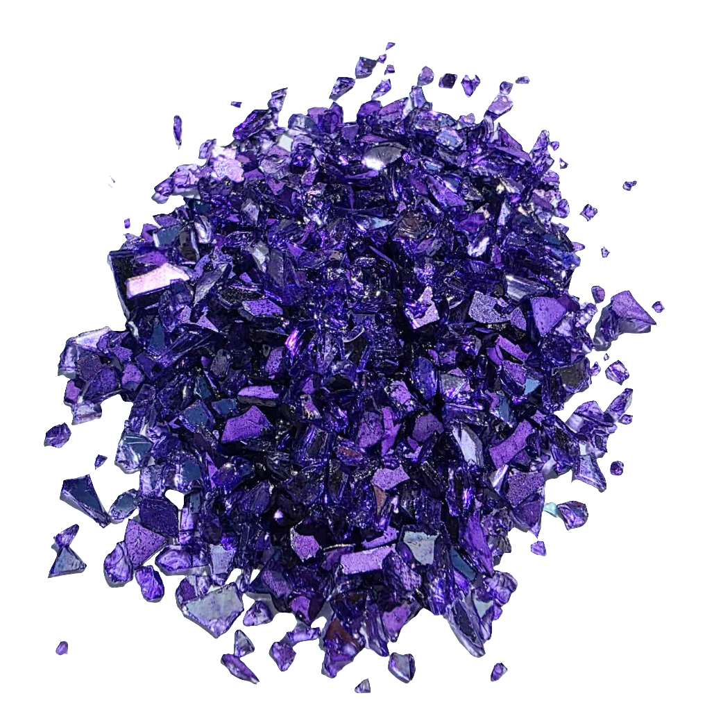 Purple Crushed Stained Glass 8 Ounces