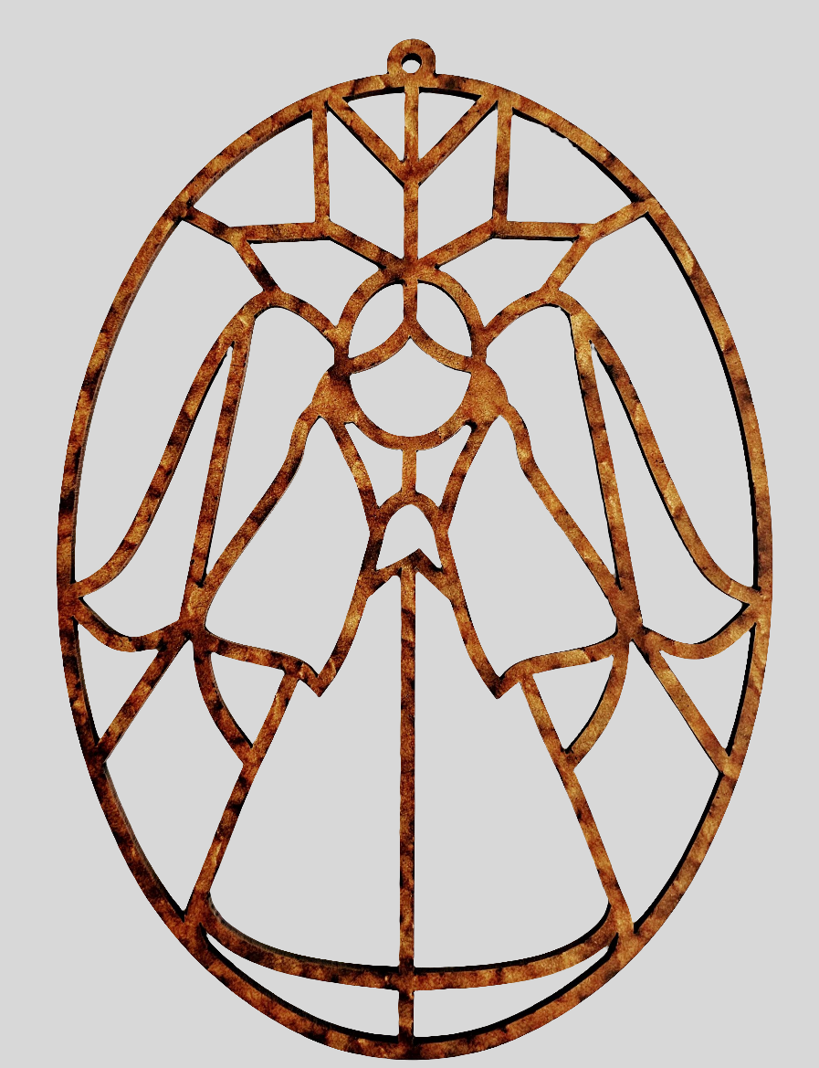 Angel Wood Cut-Out Frame Only