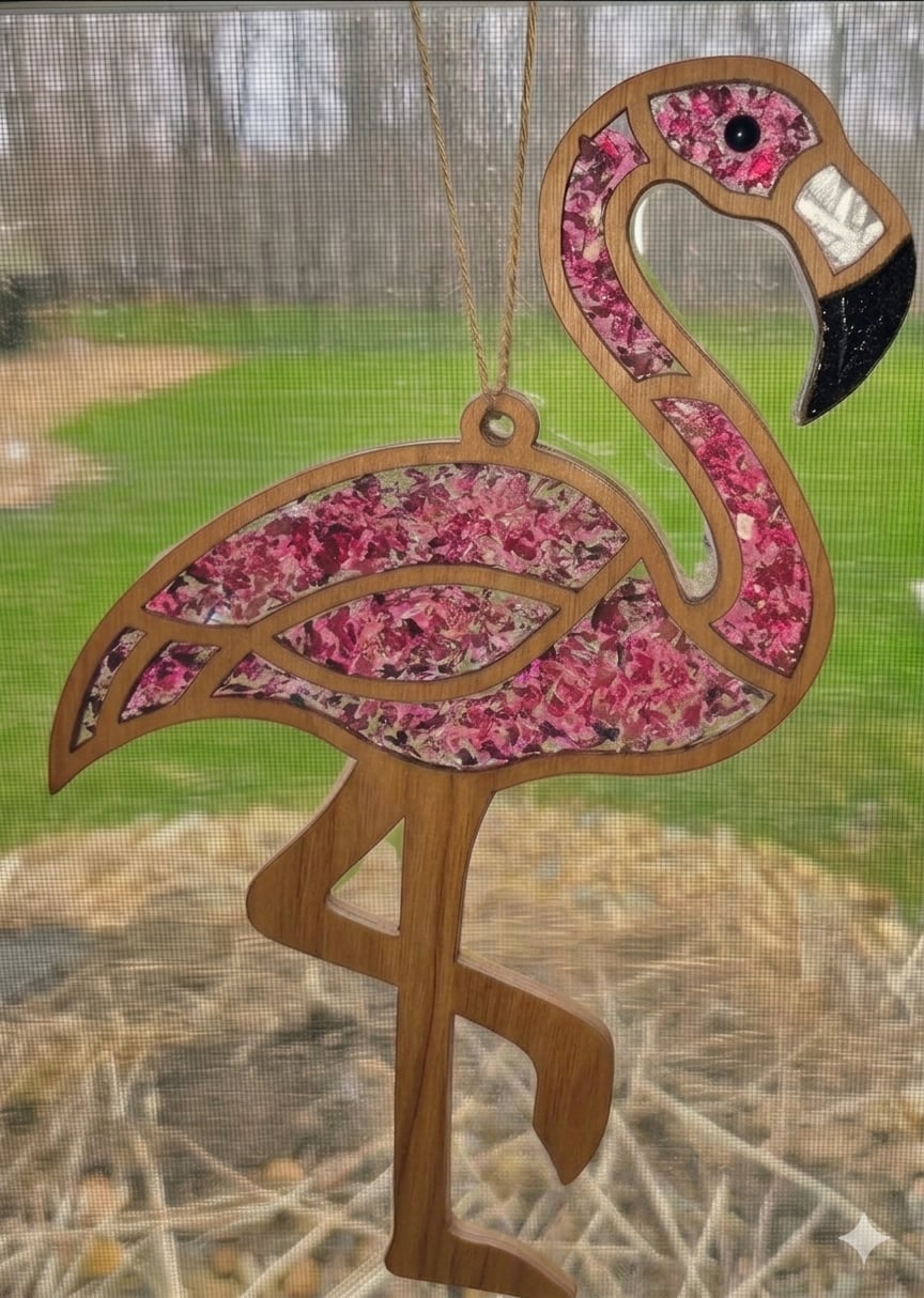 FLAMINGO Suncatcher Art KIt