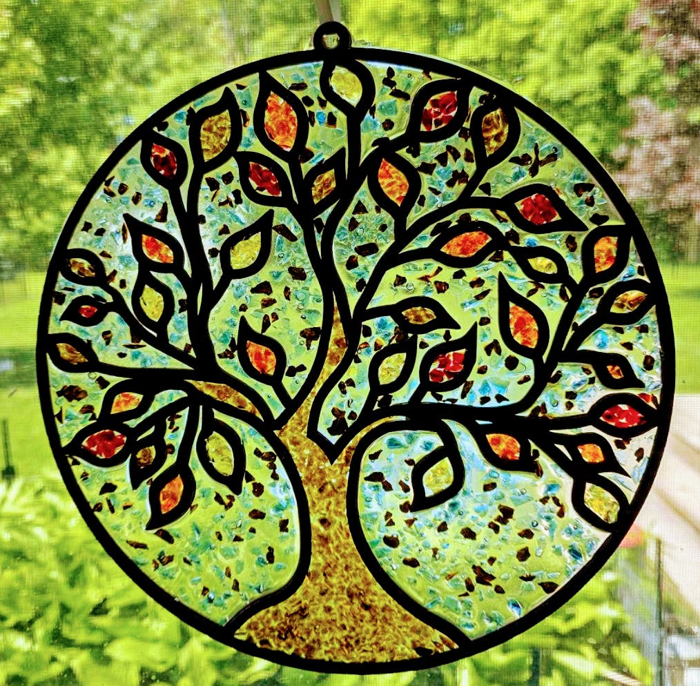 Autumn Tree of Life Suncatcher Art Kit