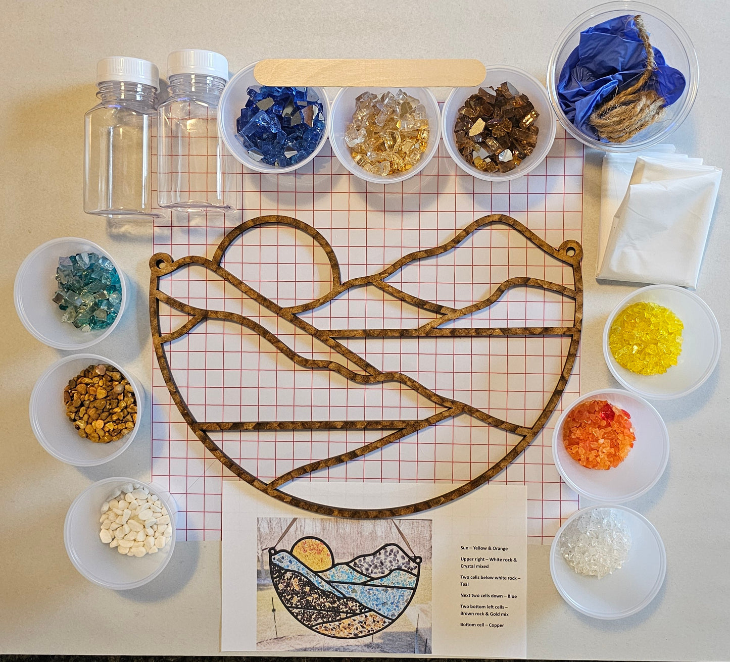 Beach Sunset Suncatcher Art Kit