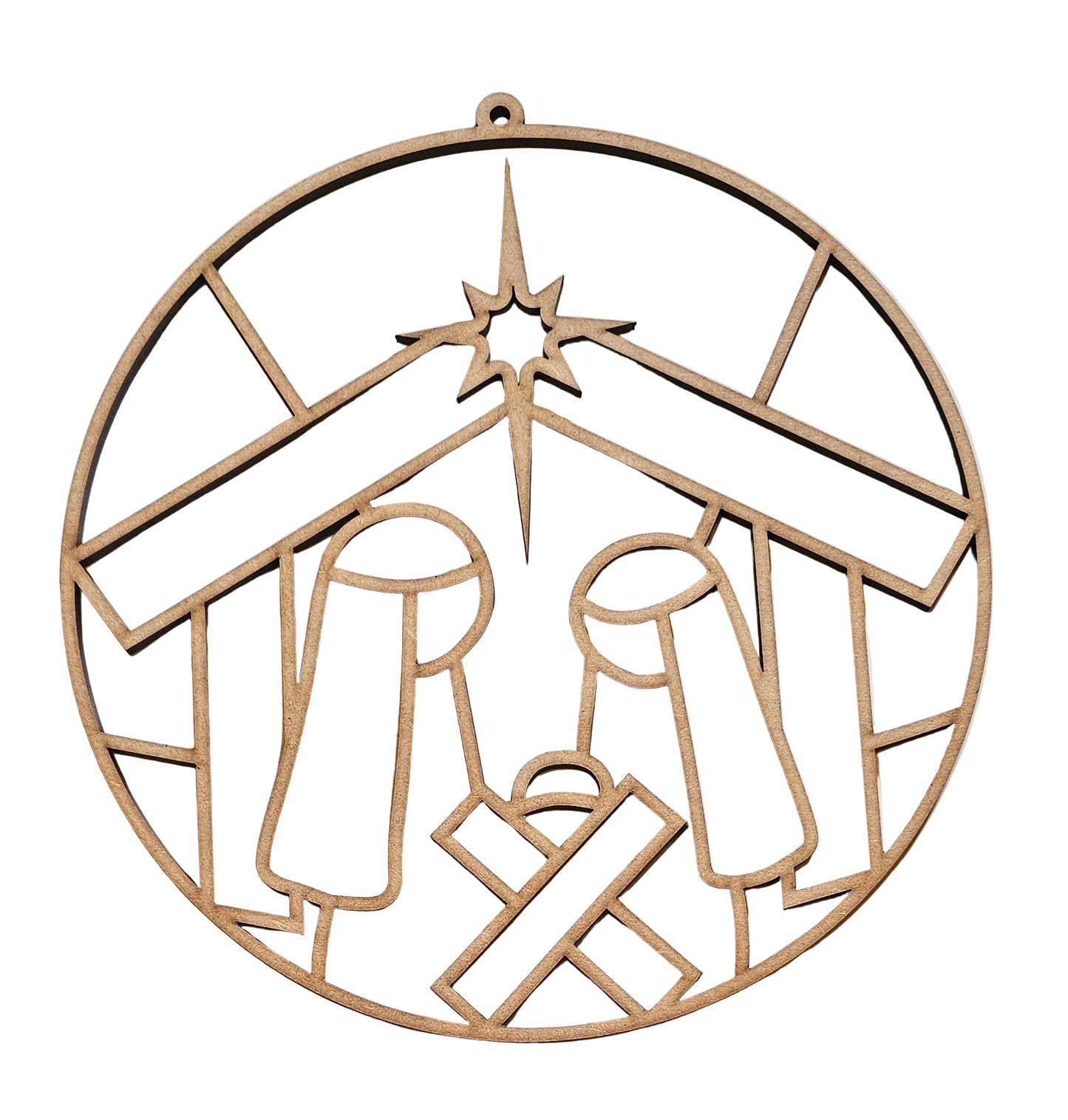 Nativity Wood Cut-Out Frame Only