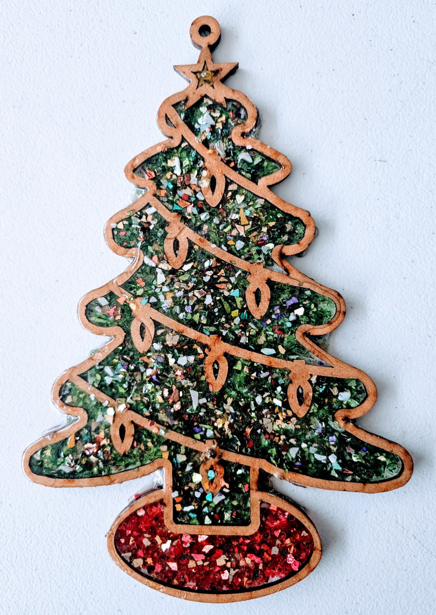 Christmas Tree Suncatcher Art Kit