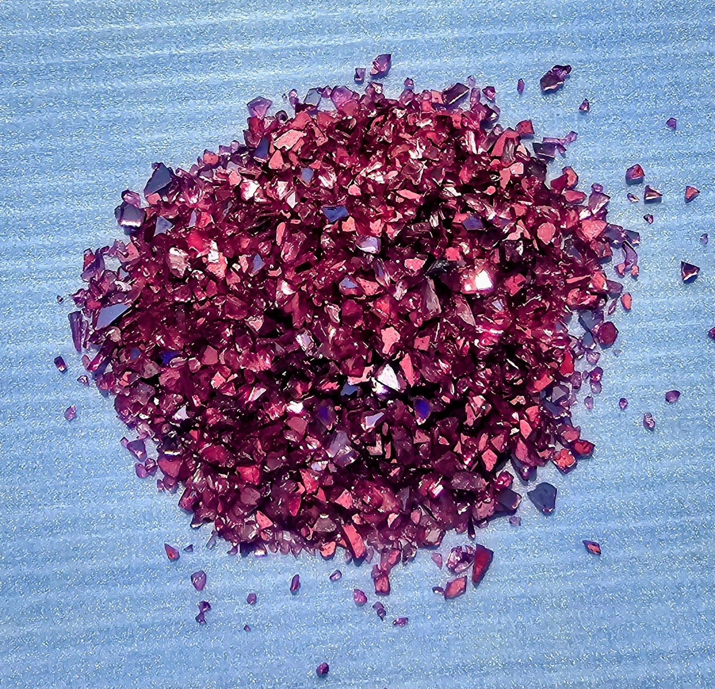 Wine Color Crushed Stained Glass 16 oz