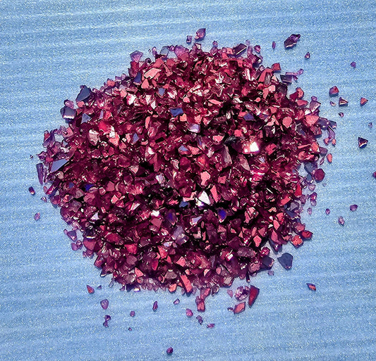 Wine Color Crushed Stained Glass 16 oz