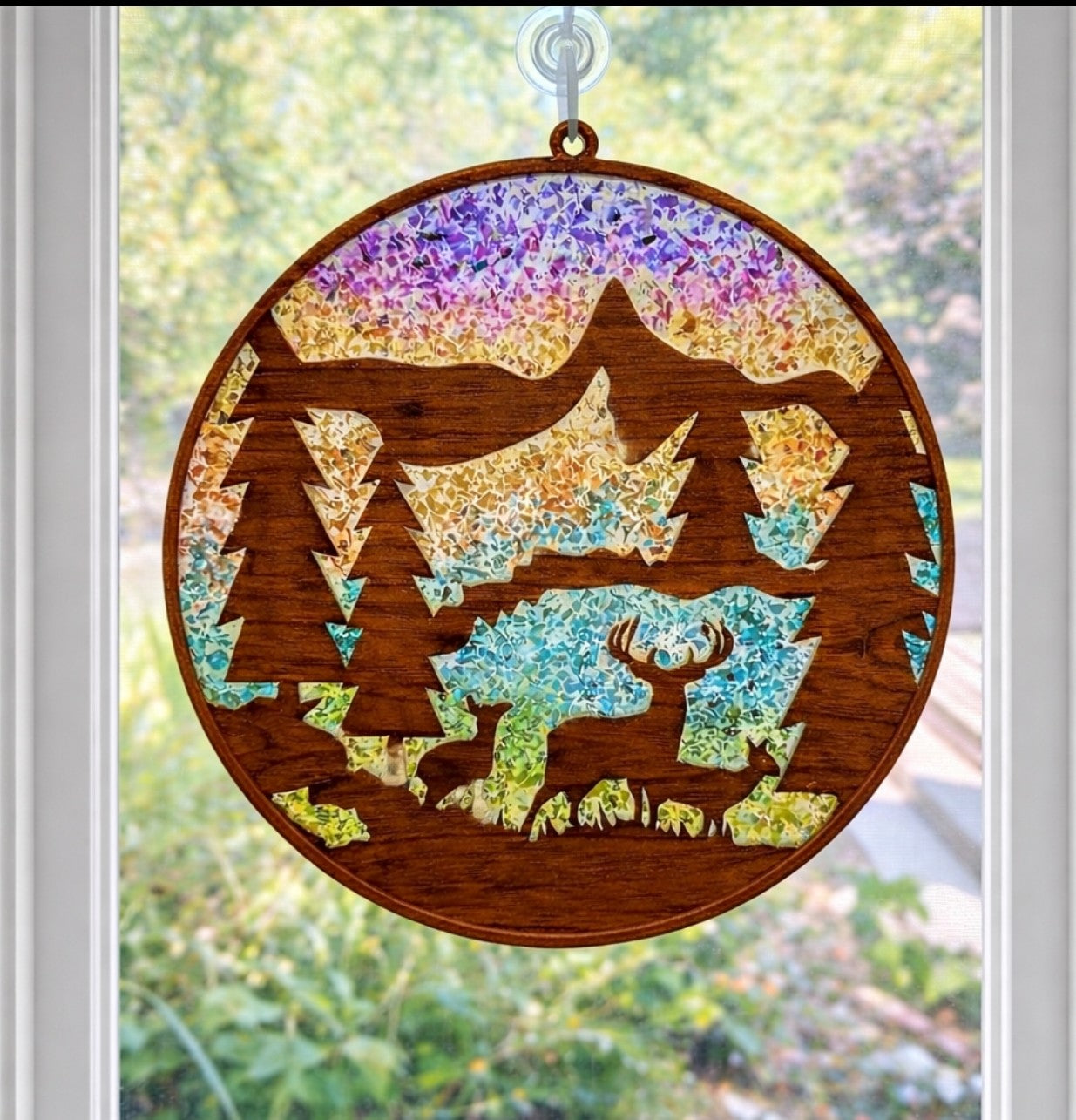 Deer in Forest Suncatcher Art Kit